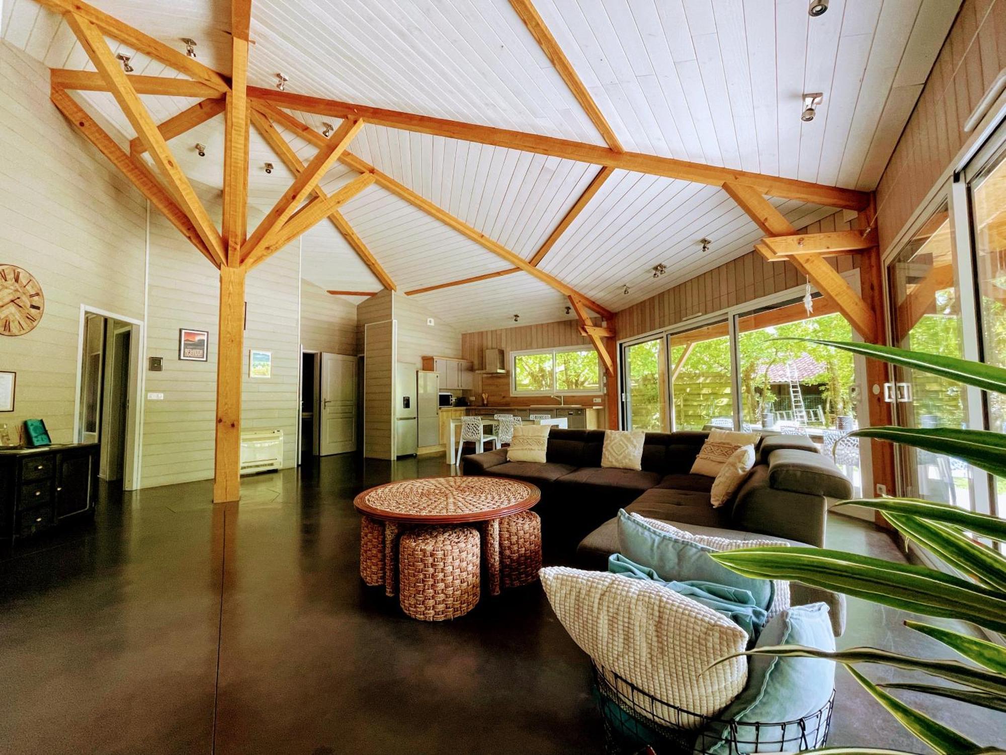 Rion-Des-Landes L Estanguet Maison Octogonale En Foret מראה חיצוני תמונה