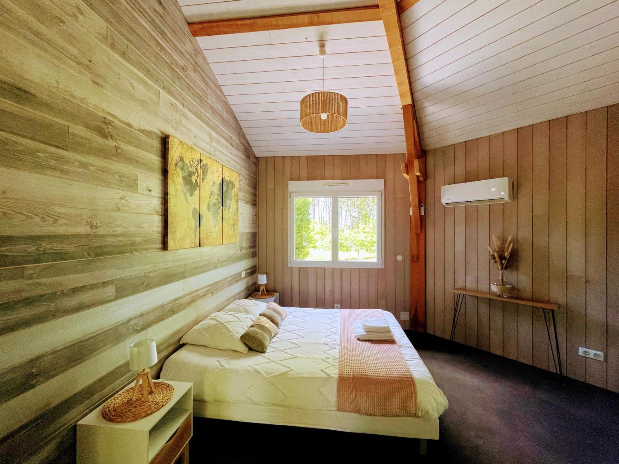 Rion-Des-Landes L Estanguet Maison Octogonale En Foret מראה חיצוני תמונה